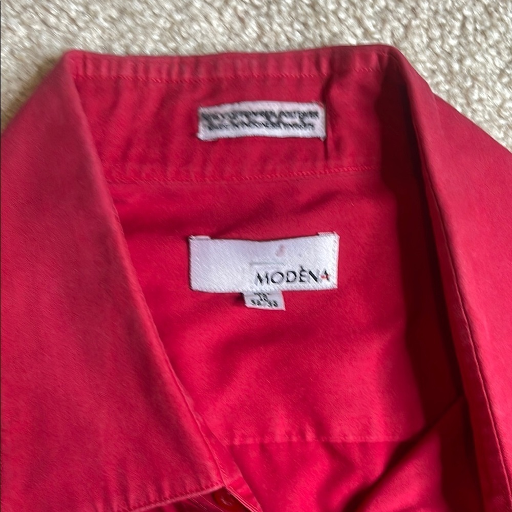 Modena Red Dress Shirt - Picture 2 of 5